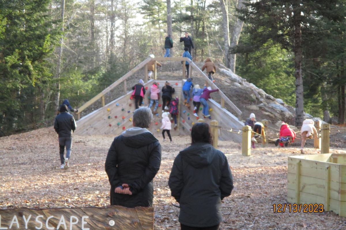 Climbing Wall at Opening Day